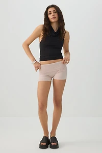 Mini Fold Over Biker Shorts