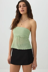 Jupe-short courte en tissu textur