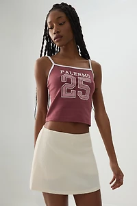 Jupe-short courte en tissu texturé