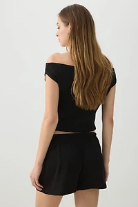 Crochet Knit Shorts