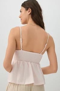 Striped Babydoll Tank Top