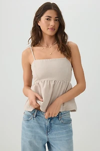 Striped Babydoll Tank Top