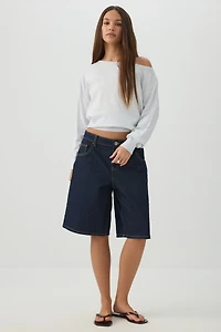 Off Shoulder Knit Sweater