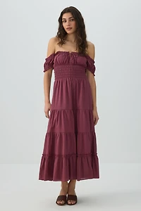 Maxi Milkmaid Dress