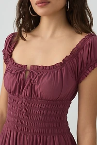 Maxi Milkmaid Dress