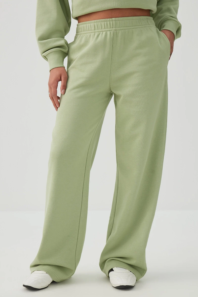 French Terry Wide Leg Pants