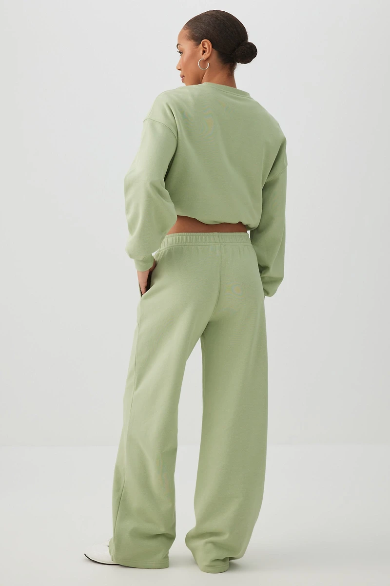 French Terry Wide Leg Pants