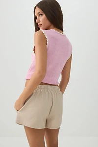 Low Rise Flowy Shorts