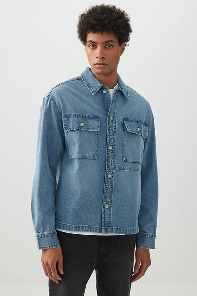 Boxy Denim Shirt