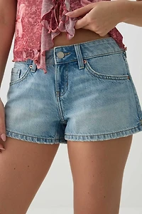 Short taille basse en denim rigide | Ardene