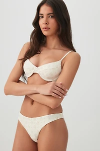 Eyelet Cheeky Bikini Bottom