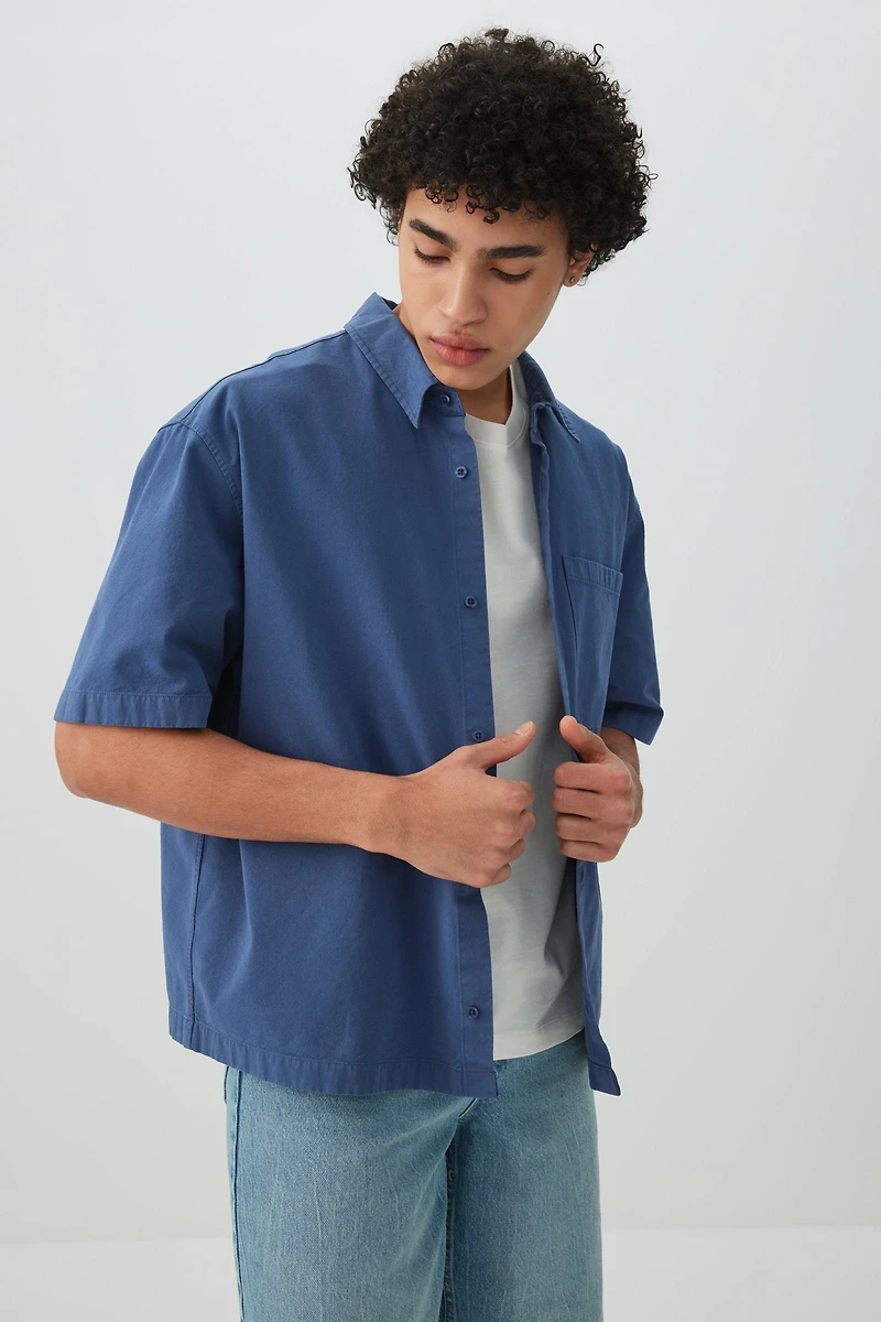 Boxy Short-Sleeve Shirt