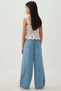 Flowy Denim Pants