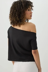 Off Shoulder Crop Formula 1 T-shirt