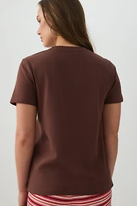 T-shirt à col rond graphique