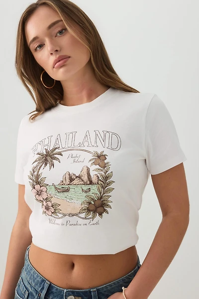 Graphic Crew Neck T-Shirt
