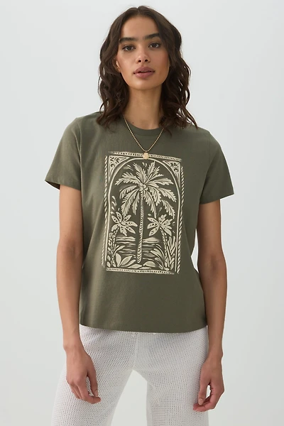 Graphic Crew Neck T-Shirt