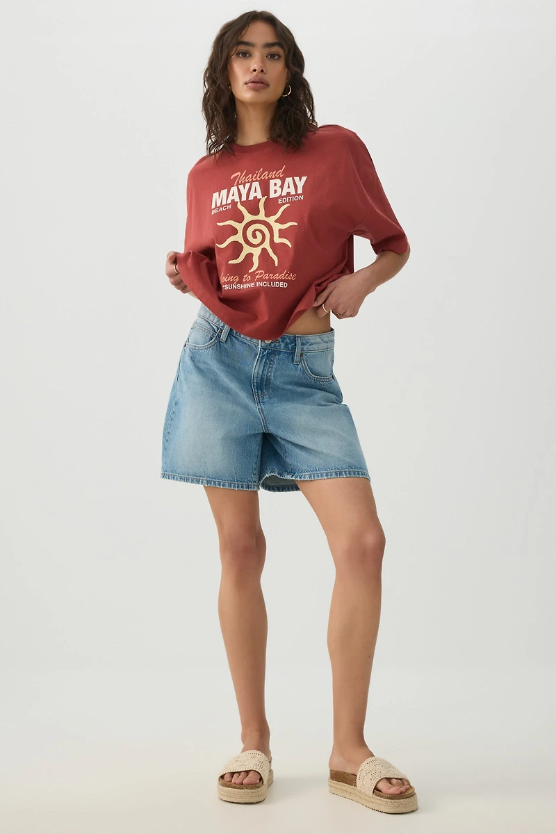 Graphic Drop Shoulder T-Shirt