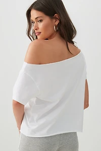 Jersey Off-Shoulder T-Shirt