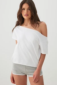 Jersey Off-Shoulder T-Shirt