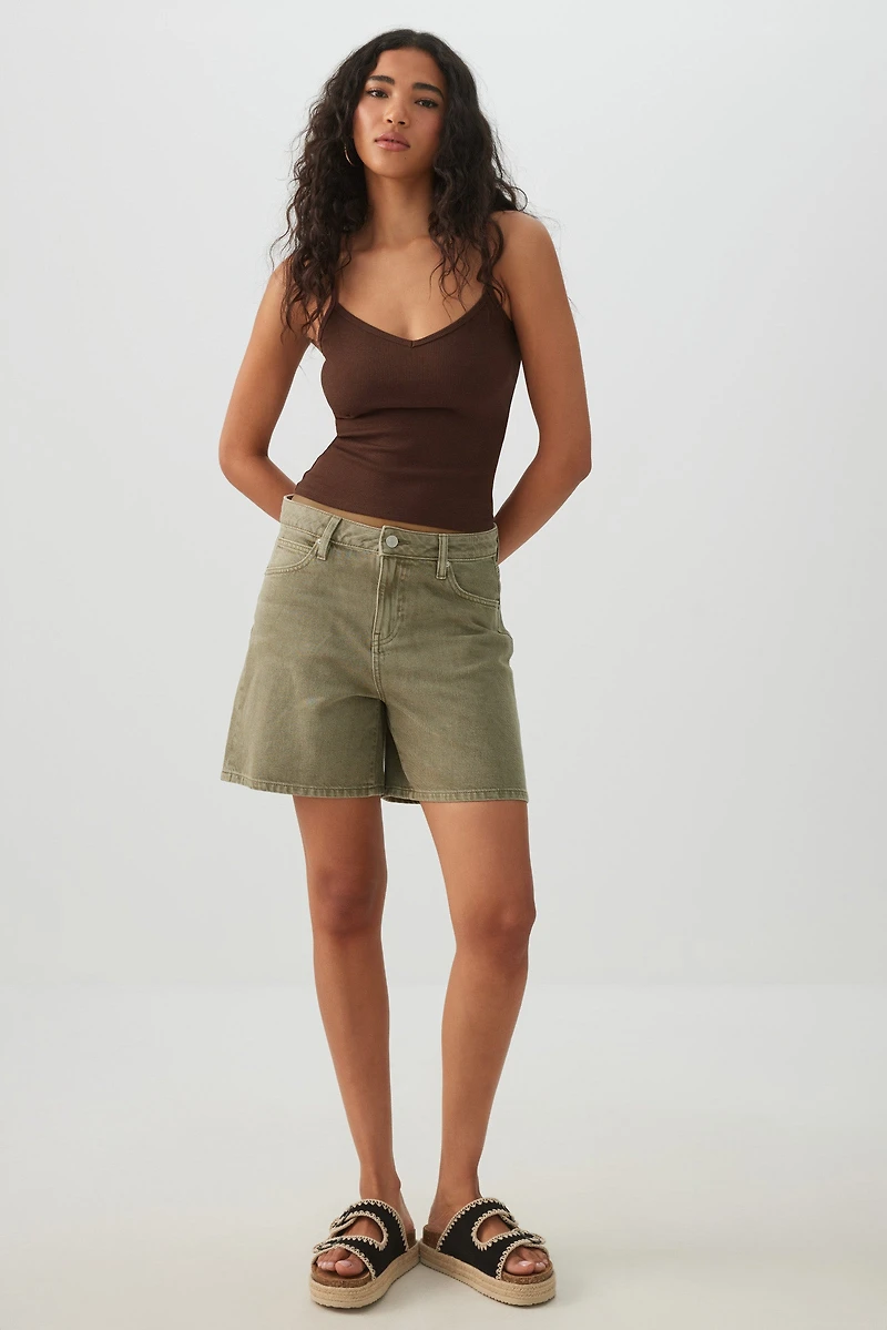Camisole en tricot côtelé Basic
