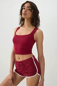 Seamless Ribbed Trapeze Tank Top