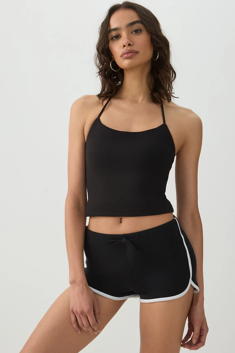 Short Halter Tank Top