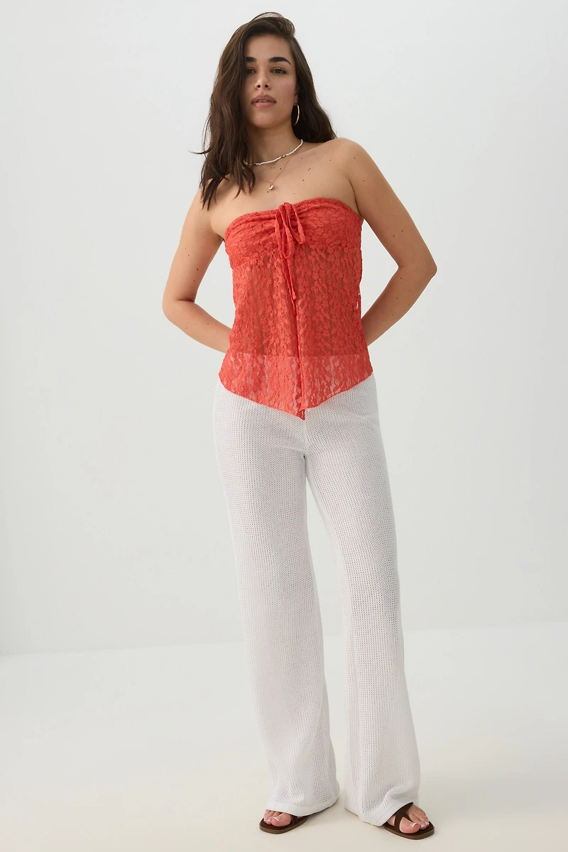 Crochet Wide Leg Pants