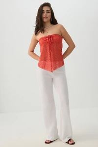 Crochet Wide Leg Pants