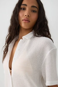 Chemise surdimensionnée en crochet