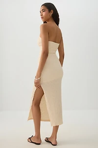 Strapless Midi Dress