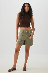 Camisole texturée à col montant