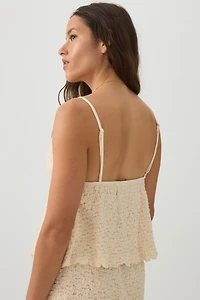 Camisole texturée à perles