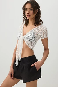 Short évasé taille haute