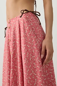 Knit Crepe Maxi Skirt
