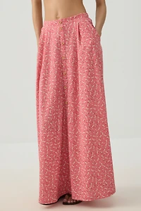 Knit Crepe Maxi Skirt