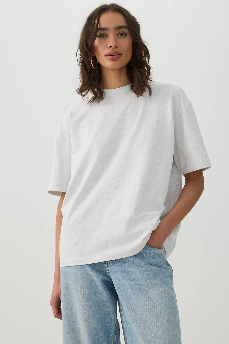 Basic Oversized Crew Neck T-Shirt