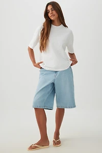 Basic Boxy Crew Neck T-shirt