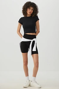 High-Waisted Biker Shorts