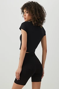 High-Waisted Biker Shorts