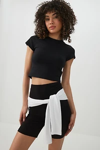 High-Waisted Biker Shorts