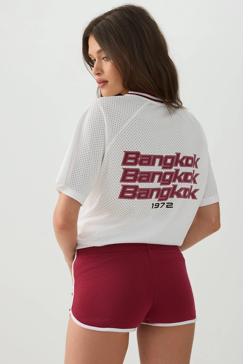 Short en jersey bouclette