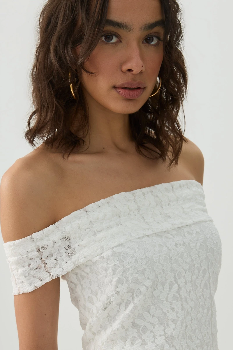 Off Shoulder Lace Top