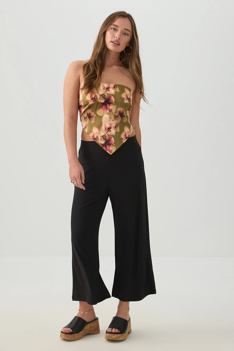 Satin Bandeau Tube Top