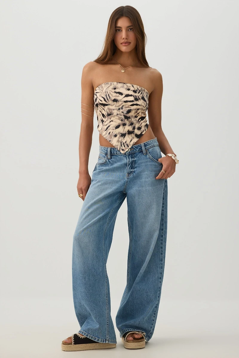 Satin Bandeau Tube Top