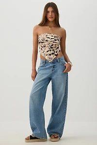 Satin Bandeau Tube Top