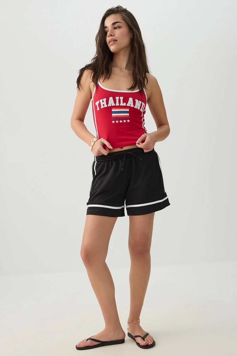 Contrast Trim Thailand Tank Top