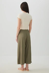 Knit Crepe Culottes
