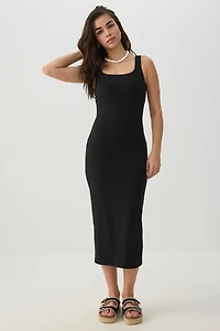 Robe midi moulante