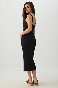 Robe midi moulante